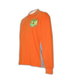 P143 polo衫訂製 polo衫香港製做 polo衫製造商    橙色 P143 polo衫訂製 polo衫香港製做 polo衫製造商    橙色